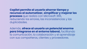 Imagen con las ventajas de Copilot